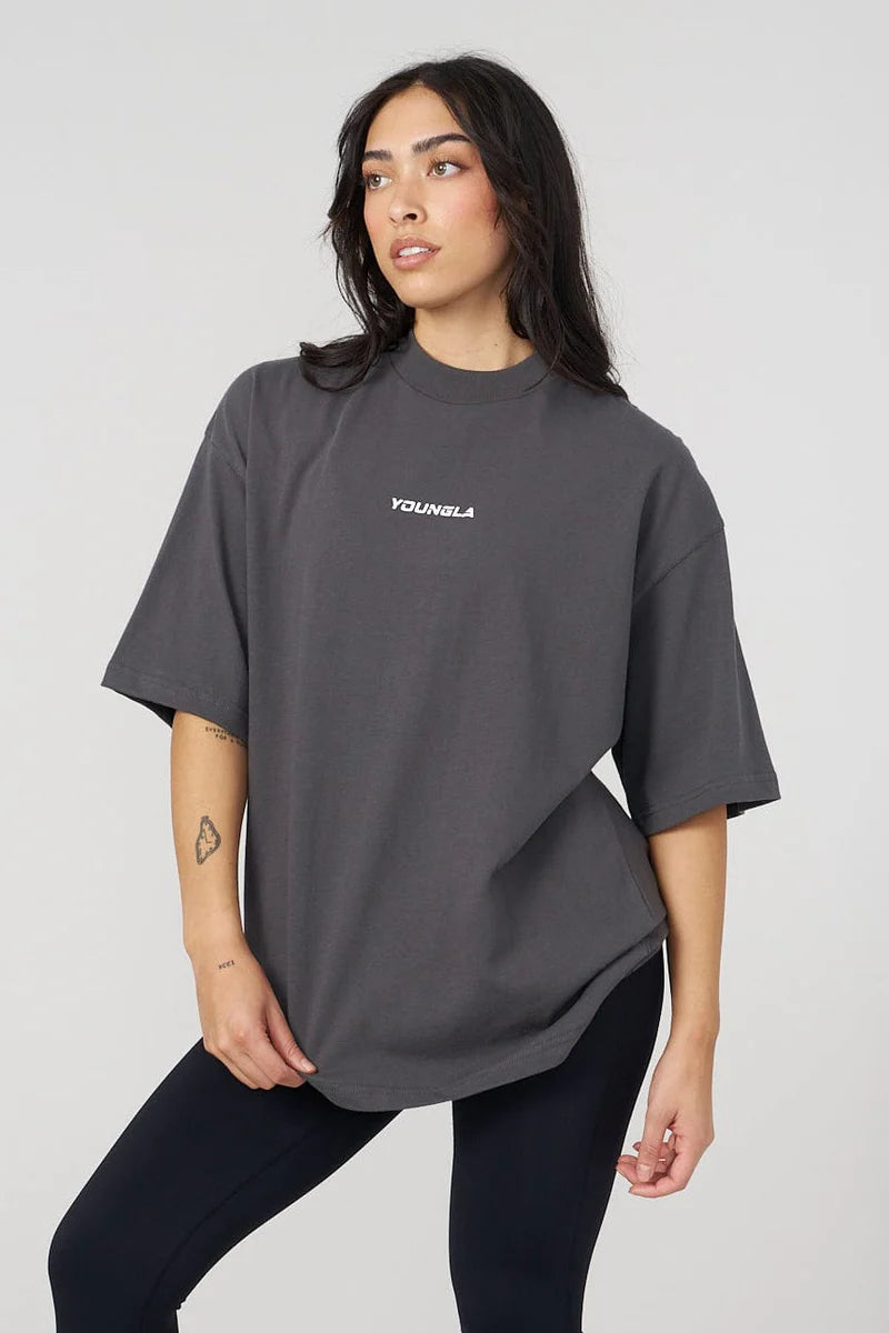 "DIGITAL YOUNGLA" Oversized training shirt