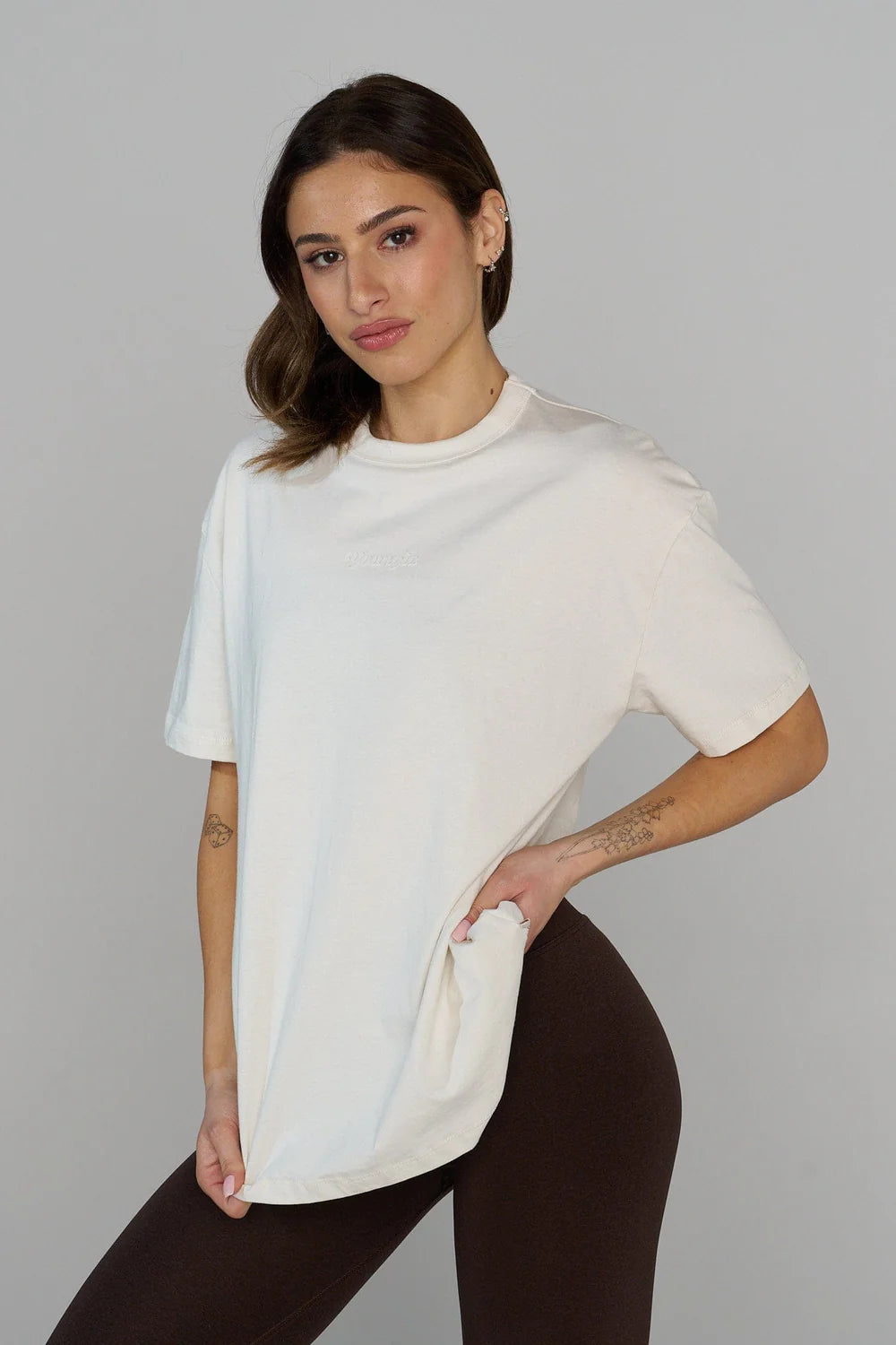 "SIMPLE TEE" Oversized training shirt