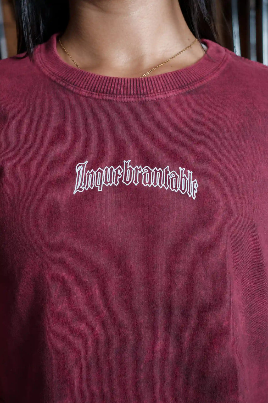 "INQUEBRANTABLE" Oversized crop