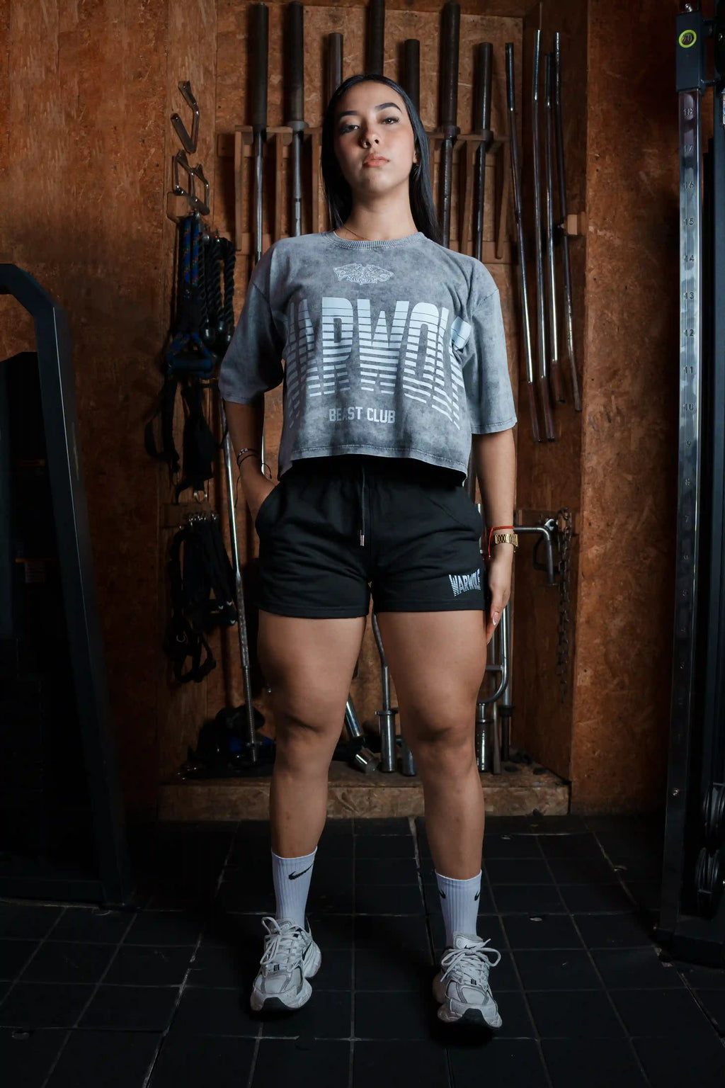 "WARWOLF" Oversized crop