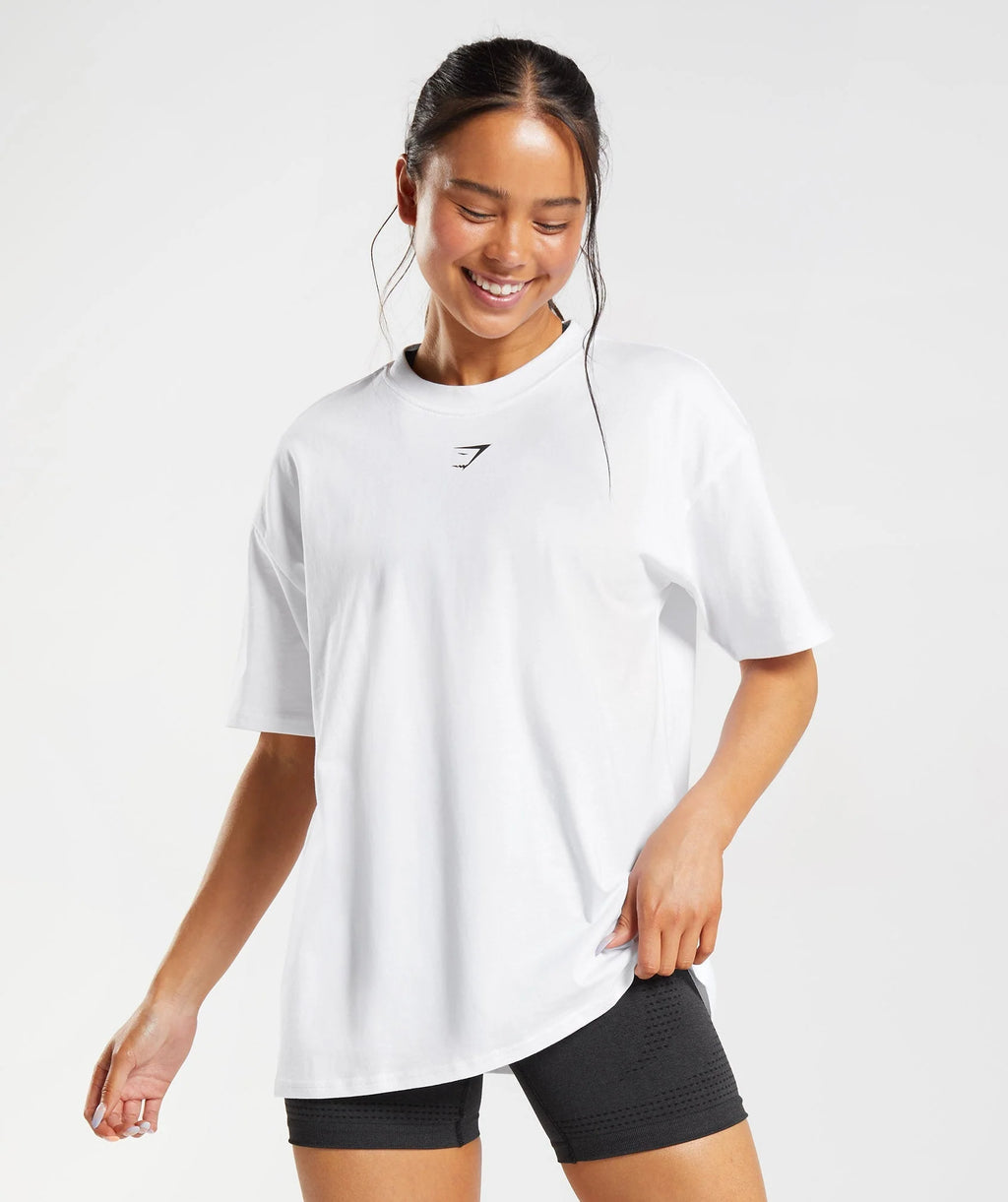 "FRACTION GYMSHARK" Oversized training shirt