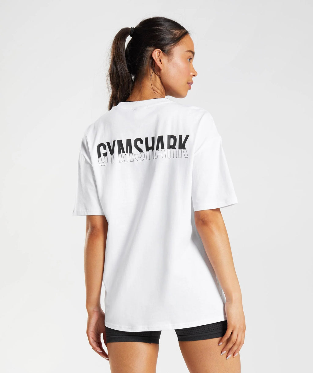 "FRACTION GYMSHARK" Oversized training shirt