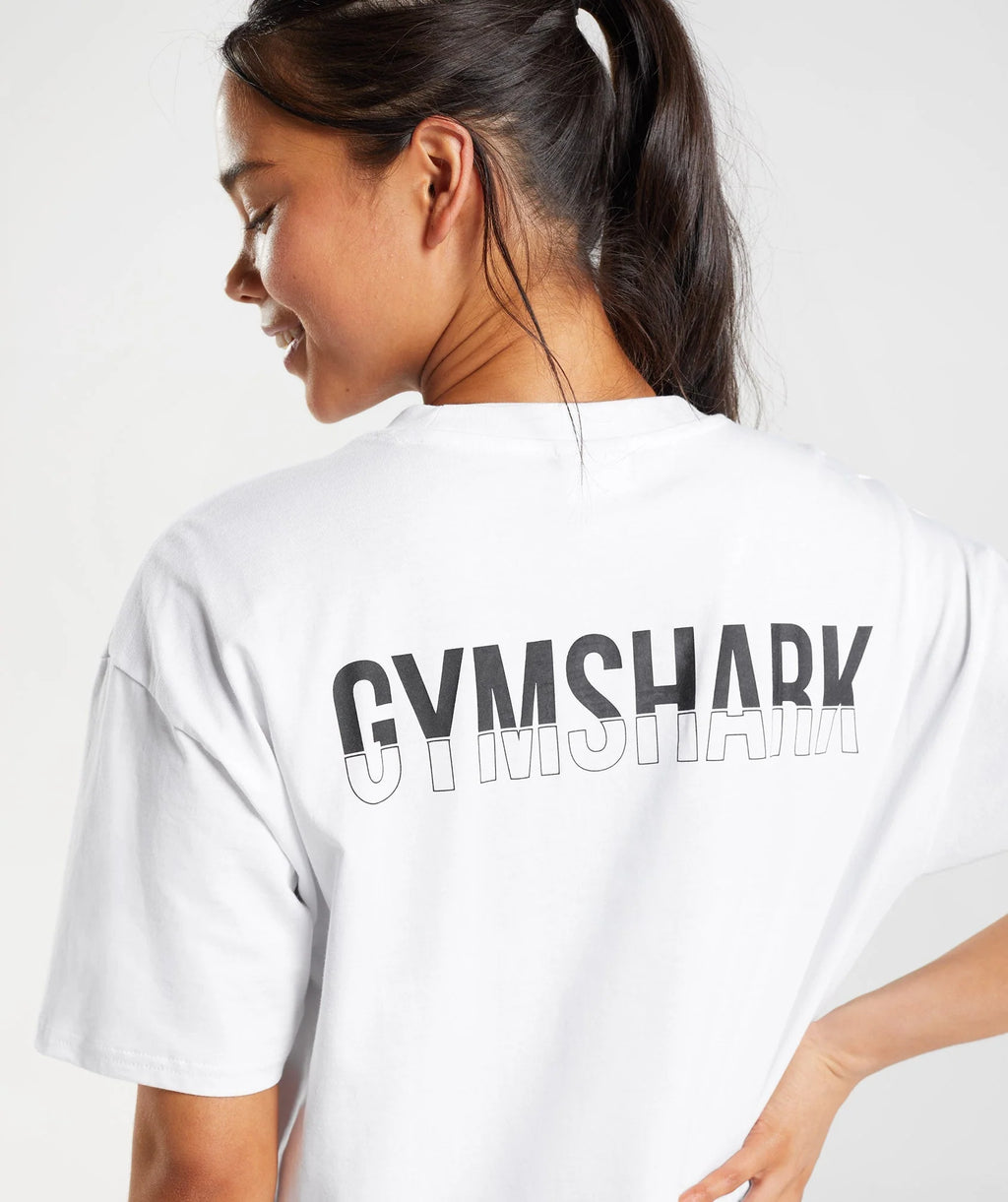 "FRACTION GYMSHARK" Oversized training shirt