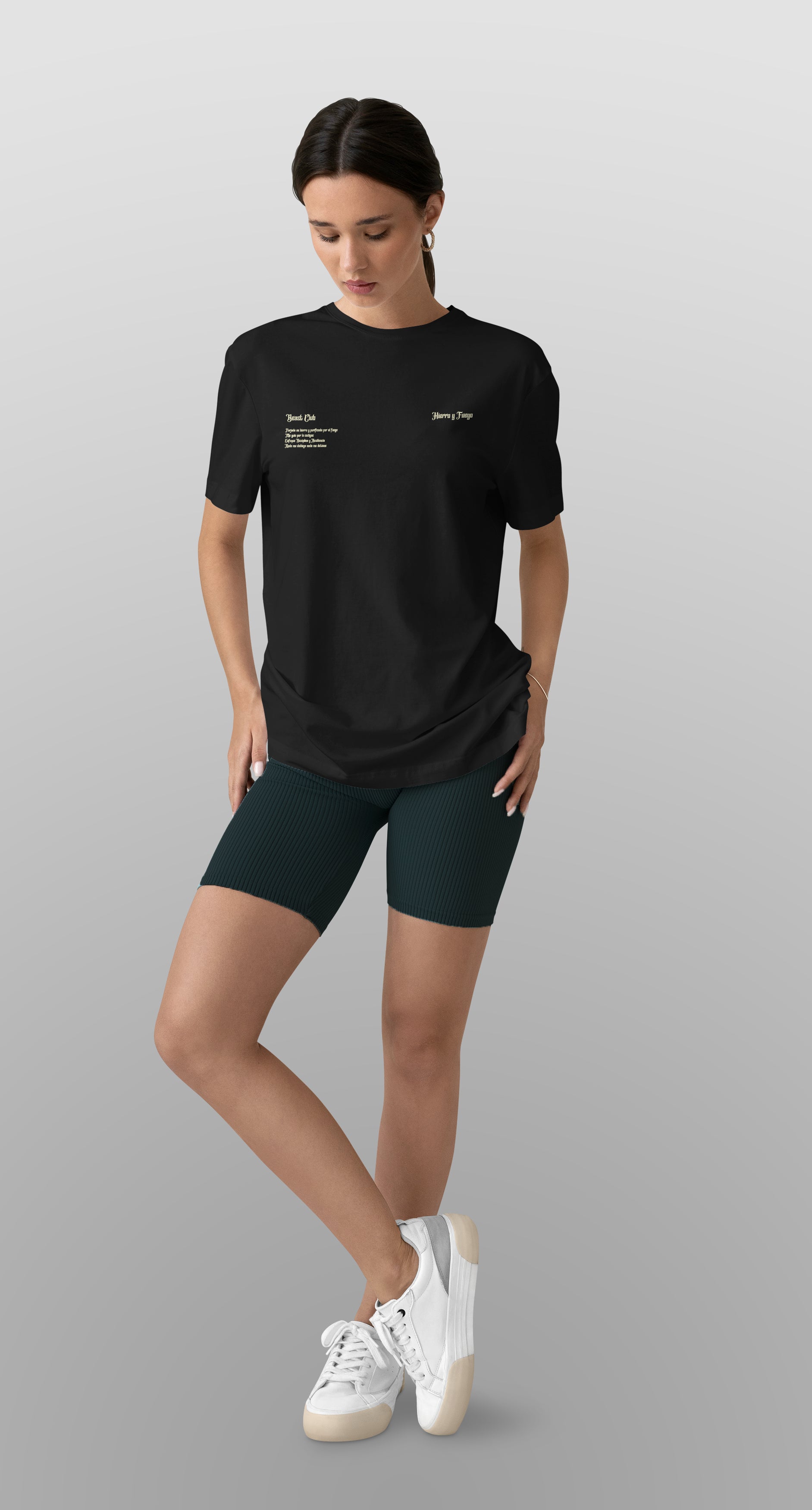 "INQUEBRANTABLE" Oversized training shirt