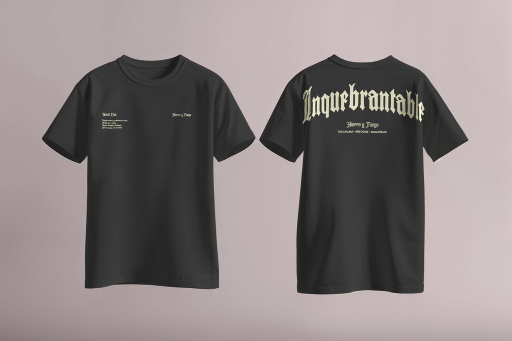 "INQUEBRANTABLE" Oversized training shirt