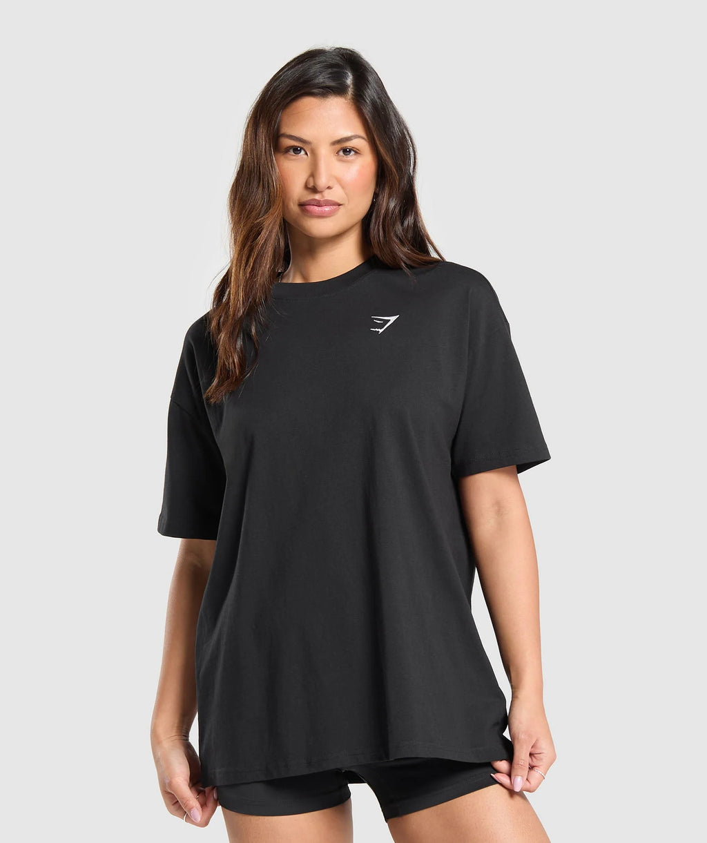 "BASIC" Oversized training shirt
