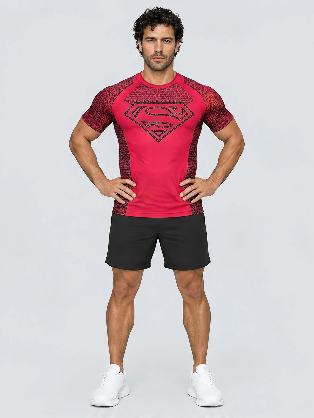 "YOUNGLA SUPERMAN" Compress Shirt